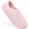 imageFruit of the Loom Womens Chevron Slippers  Fuzzy Memory Foam Lightweight IndoorOutdoor Zapatillas de MujerPink