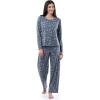 imageFruit of the Loom Womens Long Sleeve Tee and Pant 2 Piece Sleep SetFloral Print