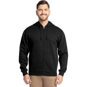 imageFruit of the Loom Eversoft Fleece Full Zip Hoodie SweatshirtBlack Full Zip