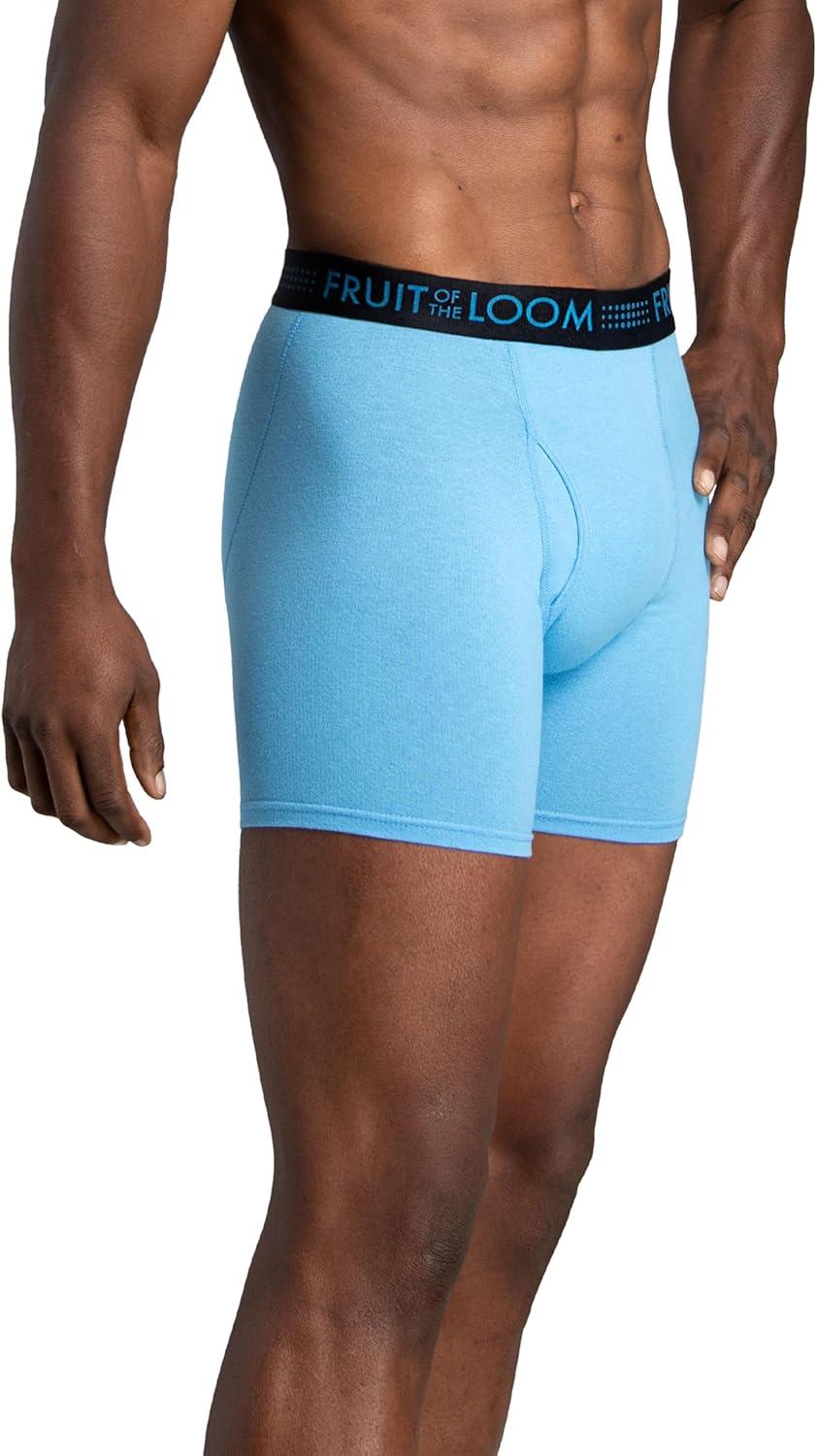 imageFruit of the Loom Mens Breathable Boxer Briefs Moisture Wicking Underwear Assorted Color MultipacksCotton Mesh  Colors May Vary