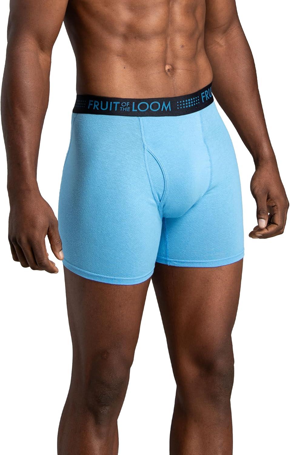 imageFruit of the Loom Mens Breathable Boxer Briefs Moisture Wicking Underwear Assorted Color MultipacksCotton Mesh  Colors May Vary
