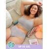 imageA Fresh Collection Riding High Seamless Bikini Panty 3 PackSugar PlumGreyStellar Orchid