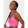 imageFruit of the Loom A Fresh Collection Confidence Booster 2 Pack Womens Seamless Push Up Bras for Lifted ComfortSugar PlumBlack Hue