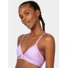 imageFruit of the Loom A Fresh Collection FOMO Free 2Pack Womens Triangle Bralettes  Modern Comfort ampamp Sleek DesignStellar OrchidBlack Hue