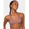imageFruit of the Loom A Fresh Collection Game Changer 2Pack Front ampamp Back Closure Racerback Bras and Comfort for WomenPremium PlumBlack Hue