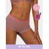 imageFruit of the Loom A Fresh Collection Hey Shorty 3Pack Seamless Boyshorts for Womens Everyday ComfortPremium PlumRose ShadowBlack