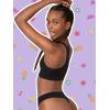 imageFruit of the Loom A Fresh Collection Sneak Chic 3Pack Womens Seamless Thong  For Ultimate Comfort ampamp Invisible StylePremium PlumRose ShadowBlack