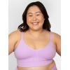imageFruit of the Loom A Fresh Collection So Comfy 2Pack Womens Seamless Bralettes  Your New Everyday EssentialHeather GreyStellar Orchid