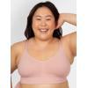 imageFruit of the Loom A Fresh Collection So Comfy 2Pack Womens Seamless Bralettes  Your New Everyday EssentialRose ShadowBlack Hue