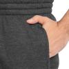 imageFruit of the Loom Best Collection Mens Fleece Elastic Bottom PantCotton Blend  Black Heather
