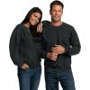 imageFruit of the Loom Eversoft Fleece Crewneck Sweatshirts Moisture Wicking ampamp Breathable Sizes S4X2 Pack  Black HeatherGrey Heather