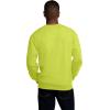 imageFruit of the Loom Eversoft Fleece Crewneck Sweatshirts Moisture Wicking ampamp Breathable Sizes S4X2 Pack  Safety OrangeSafety Green