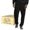 imageFruit of the Loom Eversoft Fleece Elastic Bottom Sweatpants with Pockets Relaxed Fit Moisture Wicking Breathable12 Pack  Black