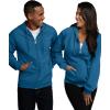 imageFruit of the Loom Eversoft Fleece Hoodies Pullover ampamp Full Zip Moisture Wicking ampamp Breathable Sizes S4xBlue