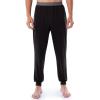 imageFruit of the Loom Mens 360 Stretch 2Pack Jogger Pajama Sleep PantBlackGrey Heather