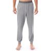 imageFruit of the Loom Mens 360 Stretch 2Pack Jogger Pajama Sleep PantBlackGrey Heather