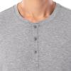 imageFruit of the Loom Mens 360 Stretch Long Sleeve Henley Top and Pant Sleep Pajama SetGrey Heather