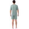 imageFruit of the Loom Mens 360 Stretch Sleeve VNeck Top and Short Sleep Pajama SetGreen