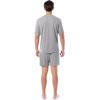imageFruit of the Loom Mens 360 Stretch Sleeve VNeck Top and Short Sleep Pajama SetGrey Heather