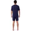 imageFruit of the Loom Mens 360 Stretch Sleeve VNeck Top and Short Sleep Pajama SetNavy