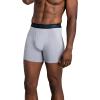 imageFruit of the Loom Mens Breathable Boxer Briefs Moisture Wicking Underwear Assorted Color MultipacksCotton Mesh  BlackGrey