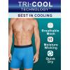 imageFruit of the Loom Mens Breathable Boxer Briefs Moisture Wicking Underwear Assorted Color MultipacksLong Leg  Micro Mesh  Colors May Vary