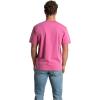 imageFruit of the Loom Mens Crafted Comfort Tee Relaxed ampamp Classic Fit Sizes S2xClassic Fit  Cotton  Pink Flash