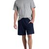 imageFruit of the Loom Mens Eversoft Cotton Shorts with Pockets S4XL2 Pack  Navy