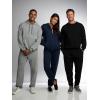 imageFruit of the Loom Mens Eversoft Fleece Elastic Bottom Sweatpants with Pockets Relaxed Fit Moisture Wicking BreathableBlackNavy