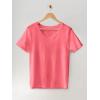 imageFruit of the Loom Womens Crafted Comfort Pima Cotton Short Sleeve TshirtsVneck  Ginger Zinger Pink