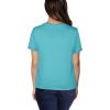imageFruit of the Loom Womens Crafted Comfort Pima Cotton Short Sleeve TshirtsVneck  Sea Breeze