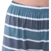 imageFruit of the Loom Womens Short Sleeve Tee and Pant 2 Piece Sleep Pajama SetBlue Stripe