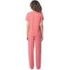 imageFruit of the Loom Womens Short Sleeve Tee and Pant 2 Piece Sleep Pajama SetDesert Rose