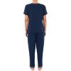 imageFruit of the Loom Womens Short Sleeve Tee and Pant 2 Piece Sleep Pajama SetMidnight Blue