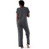 imageFruit of the Loom Womens Short Sleeve Tee and Pant 2 Piece Sleep Pajama SetSoft Grey