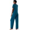 imageFruit of the Loom Womens Short Sleeve Tee and Pant 2 Piece Sleep Pajama SetTurquoise