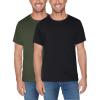 Classic Fit - Pima Cotton - 2 Pack - Black/Military Green