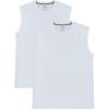 imageFruit of the Loom Mens EverSoft Cotton Sleeveless Moisture Wicking TShirts with Odor ControlMuscle  2 Pack  White