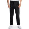 imageFruit of the Loom Mens Eversoft Fleece Open Bottom Sweatpants with Pockets Relaxed Fit Moisture Wicking BreathableBlack