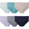 imageFruit of the Loom Womens Plus Size Underwear Briefs Designed to Fit Your CurvesBrief  Cooling Stripes  Colors May Vary