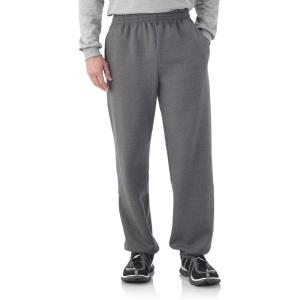 imageFruit of the Loom Best Collection Mens Fleece Elastic Bottom PantCharcoal Heather