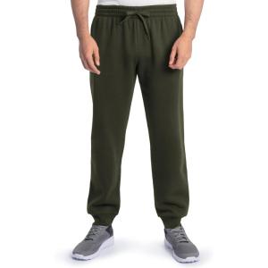 imageFruit of the Loom Best Collection Mens Fleece Elastic Bottom PantDuffle Bag Green