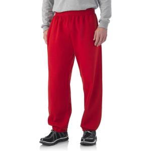 imageFruit of the Loom Best Collection Mens Fleece Elastic Bottom PantTrue Red