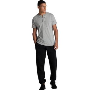 imageFruit of the Loom Eversoft Fleece Elastic Bottom Sweatpants with Pockets Relaxed Fit Moisture Wicking BreathableBlack Ink
