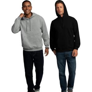 imageFruit of the Loom Eversoft Fleece Hoodies Pullover ampamp Full Zip Moisture Wicking ampamp Breathable Sizes S4X2 Pack  BlackGrey Heather