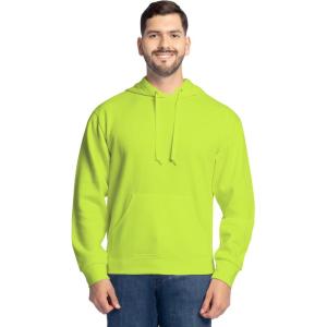 imageFruit of the Loom Eversoft Fleece Hoodies Pullover ampamp Full Zip Moisture Wicking ampamp Breathable Sizes S4xSafety Green Pullover