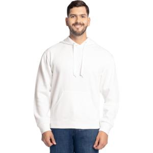imageFruit of the Loom Eversoft Fleece Hoodies Pullover ampamp Full Zip Moisture Wicking ampamp Breathable Sizes S4xWhite Pullover