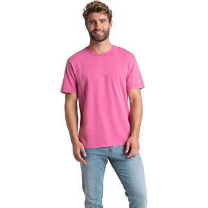 imageFruit of the Loom Mens Crafted Comfort Tee Relaxed ampamp Classic Fit Sizes S2xClassic Fit  Cotton  Pink Flash