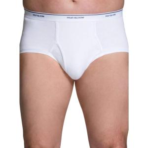 imageFruit of the Loom Mens Underwear Briefs Tag Free ampamp Moisture Wicking Assorted Color MultipacksWhite 6  Pack