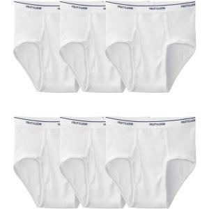 imageFruit of the Loom Mens Underwear Briefs Tag Free ampamp Moisture Wicking Assorted Color MultipacksWhite